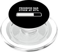 ProgressBar bloccato all"87 Umorismo di caricamento percentuale PopSockets PopGrip per MagSafe