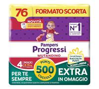 Progressi Mutandino Maxi Taglia 4 (8-15 kg) Formato Scorta Barriera Stop&Protect