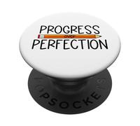Progressi sulla perfezione Insegnante di ritorno a scuola PopSockets PopGrip Adesivo