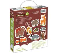 Progressive Toddler Puzzles - Forest Animals - Includes 9 Beginner Puzzles, 33 T