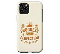Progresso verso la perfezione, natura motivazionale, fiori da sole Custodia per iPhone 11 Pro