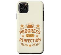 Progresso verso la perfezione, natura motivazionale, fiori da sole Custodia per iPhone 11 Pro Max