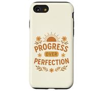 Progresso verso la perfezione, natura motivazionale, fiori da sole Custodia per iPhone SE (2020) / 7/8