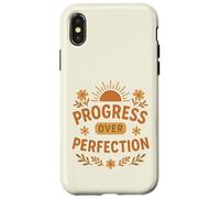 Progresso verso la perfezione, natura motivazionale, fiori da sole Custodia per iPhone X/XS