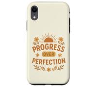 Progresso verso la perfezione, natura motivazionale, fiori da sole Custodia per iPhone XR