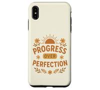 Progresso verso la perfezione, natura motivazionale, fiori da sole Custodia per iPhone XS Max