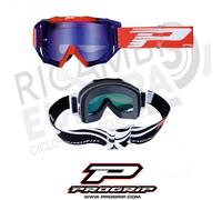Progrip 3200 fl-19 occhiale maschera cross enduro motard moto LENTE SPECCHIATA