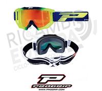 Progrip 3200 fl-33 occhiale maschera cross enduro motard moto LENTE SPECCHIATA