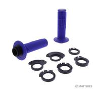 Progrip 709 Lock On Manopole Griffe in Gomma Half Waffle Blu