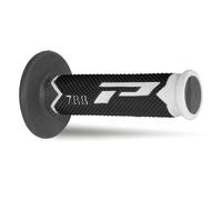 PROGRIP 788 COPPIA MANOPOLE MOTO CROSS ENDURO BIANCO NERO TITANIO