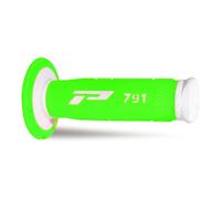 PROGRIP 791 COPPIA MANOPOLE MOTO CROSS ENDURO BIANCO VERDE FLUO