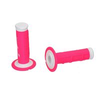 PROGRIP 791 Doppio Densità Maniglie Manopole Manubrio Grip Bianco / Rosa Neon