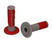 Progrip 801 Doppio Densità Maniglie Manopole Manubrio Grip Grigio/Rosso