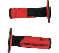 PROGRIP 801 Doppio Densità Maniglie Manopole Manubrio Grip Nero/Rosso