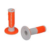 Progrip 801 Manopole Doppia Densità Bianchi/Neon Arancioni