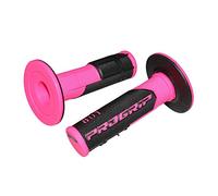 Progrip - Maniglia Off Road 801 a doppia densità Fluo Design Fucsia Nero 115 mm (Pare) (Cross-MX)