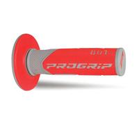 Progrip 801 Doppio Densità Maniglie Manopole Manubrio Grip Grigio/Rosso