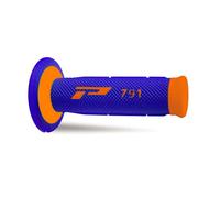 COPPIA MANOPOLE DOPPIA MESCOLA ARANCIO FLUO BLU HUSQVARNA KTM FANTIC BETA
