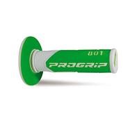 PROGRIP Manopole Mx 801-241 - Doppia Densità - Bianco/Verde Fluo