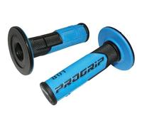 Progrip Manopole MX 801-286 Doppia densità Nero/Azzurro 22/25 senza foro