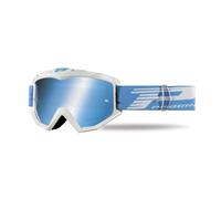 PROGRIP MASCHERINA MASCHERA OCCHIALE ATZAKI BIANCO LENTE A SPECCHIO BLU