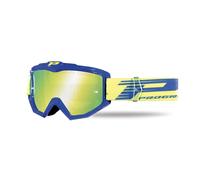 PROGRIP MASCHERINA MASCHERA OCCHIALE ATZAKI BLU LENTE A SPECCHIO GIALLA