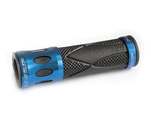 Progrip Paio manopole MTB PRO Grip Blu/Nere Alluminio 939