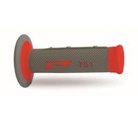 PROGRIP PG791 OFF ROAD (22+25MM, LUNGHEZZA 115MM) COLORE GRIGIO/ROSSO (BICOMPONE