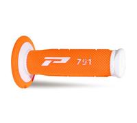 PROGRIP 791 Doppio Densità Maniglie Manopole Manubrio Grip Bianco/Neon Orange