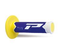 Progrip Manopole 788 Offroad Tripla Densità MM 22/25 Senza foro Bianco/Blu/Giallo