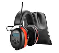 PROHEAR 033 Paraorecchie con radio, SNR31dB - Paraorecchie con Bluetooth FM/AM, microfono integrato e riduzione del rumore per attività ricreative intense, arancione