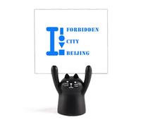 Proibita Città Pechino Art Deco Moda Memo Holder Cartoon Gatto Nero Decorazione Stand
