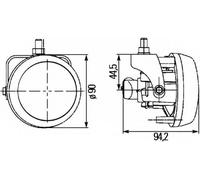 HELLA 1N0 009 295-021 Fendinebbia
