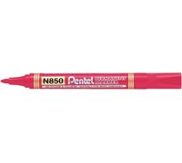 Proiettile Punta Pennarello Permanente Penne Pentel N850 Red Metallo Ufficio -