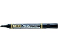 Proiettile Punta Pennarello Permanente Penne Pentel N850 Rosso Metallo Ufficio X