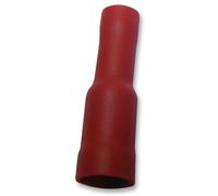 Proiettile Terminale da Crimpare, Femminile, Rosso, 22AWG A 16AWG, x100 -