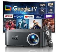 Proiettore【1200 ANSI/Google TV】Netflix Ufficiale Proiettore 4K Support