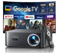 Proiettore【1200 ANSI/Google TV】Netflix Ufficiale Proiettore 4K Support