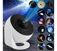 Proiettore 13 in 1 cielo stellato con 13 pianeti dischi planetari proiettore HD 4K messa a fuoco regolabile impermeabile muto USB Galaxy Projector per bambini adulti