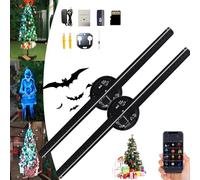 Proiettore 3D ologramma albero di Natale, proiettore a LED per Natale, confezione da 2