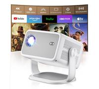 Proiettore 4 k【Auto Keystone & Messa a fuoco elettronica】 Mini videoproiettore FHD 1080P, proiettore 4k home cinema piccolo, proiettore con WiFi6 e Bluetooth 5.2, Home Cinema Proyector per telefono/TV