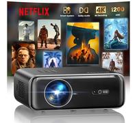 Proiettore 4K 【1100 ANSI/Netflix ufficiale/Dolby】 Smart Proiettore 4K Portatile Auto Focus/Keystone WiFi Bluetooth FHD 1080P, WiMiUS Proiettori WiFi6 Esterno Zoom 50% per Home Cinema/PPT Doppia HDMI