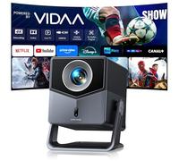 Proiettore 4K【1400 ANSI/Vidaa Sistema】Dolby Audio Proiettore Auto Focus e Keystone Videoproiettore Bluetooth 5.4 Two-way Projector con AirPlay TOPTRO A2 Proiettores TV per HDMI/Home Cinema/Esterni