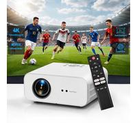 Proiettore 4K, app con licenza ufficiale, messa a fuoco automatica 1300 ANSI e correzione trapezoidale 6D, proiettore smart home theater, Zoomcat 1080P Full HD, WiFi6, Bluetooth 5.3, proiettore per
