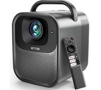 Proiettore 4k Google TV 9000+ Apps, Videoproiettore ETOE Autofocus/1000ANSI FHD 1080p WiFi Bluetooth, Video Proiettore Portatile Seal Pro 20W Speaker/Controllo Vocale/50% Zoom Projector Per Casa