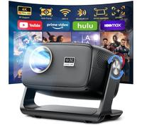 Proiettore 4K Smart TV 30000 Lumen, Proiettore Portatile WiFi 6 Bluetooth 5.4, Autofocus e Correzione Trapezoidale 6D, Android 14, Videoproiettore per Cellulare/HDMI/USB/TV Stick/PC/PS5, Rotate a 180°