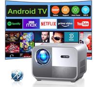 Proiettore 4K VGKE T51,【Auto Focus/Keystone】 WiFi 6 Bluetooth 600ANSI 20000 Lumens,Proiettore Portatile FHD Nativo 1080P,con Android,300",Videoproiettore per Telefono/PS5/HDMI/USB