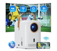 Proiettore 5G WiFi Bluetooth 1080P con supporto 4K,LED 12000 lumen, auto messa a fuoco e correzione del trapezio proiettore intelligente, proiettore esterno per iOS/Android/TV Stick/Laptop