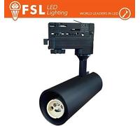 Proiettore a Binario Trifase NERO - Porta GU10 - FLT4GU10B