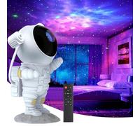 Proiettore a LED effetto cielo stellato, lampada proiettore modello Astronauta, per la decorazione degli ambienti, lampada notturna per bambini, adulti, per le feste a casa (Bianco)
